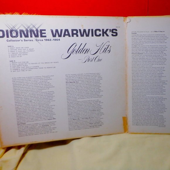 ~~~ DIONNE WARWICK ~~~ Golden Hits ~ Part One - Picture 2 of 3